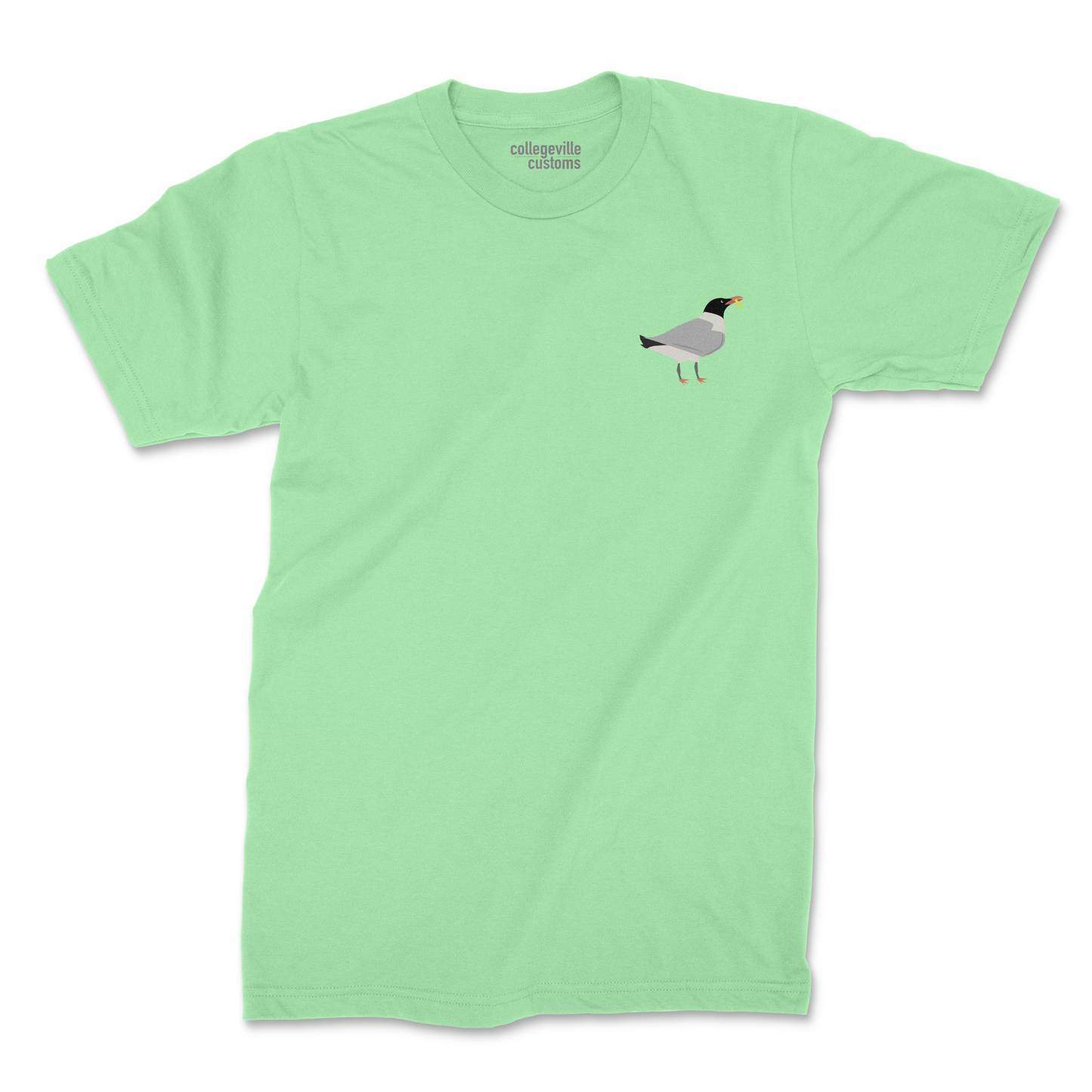 Seagull Eating French Fry Funny Jersey Short Unisex Shirt