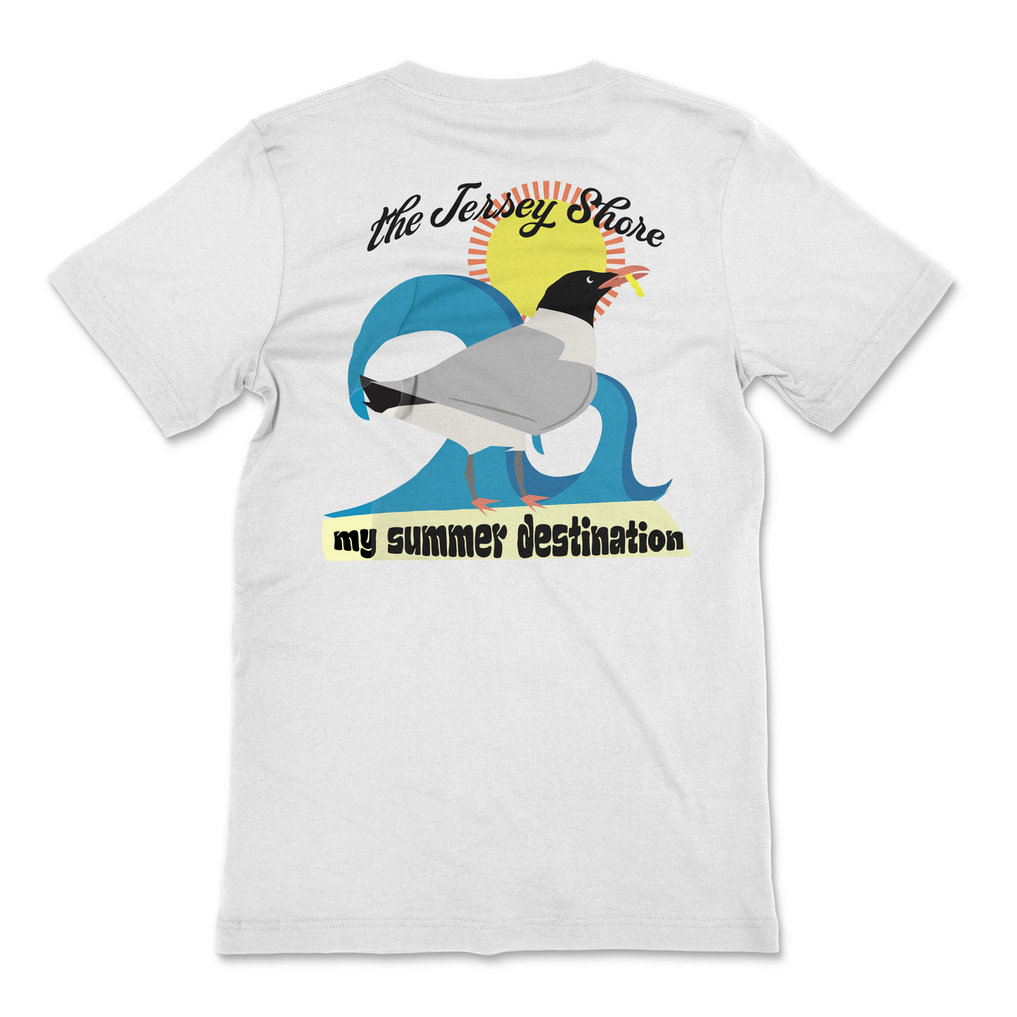 Seagull Eating French Fry Funny Jersey Short Unisex Shirt
