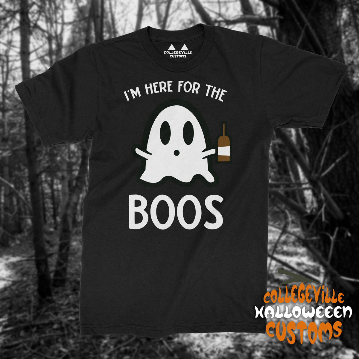 Funny "I'm Here for the BOOS Shirt" (Ghost Beer)