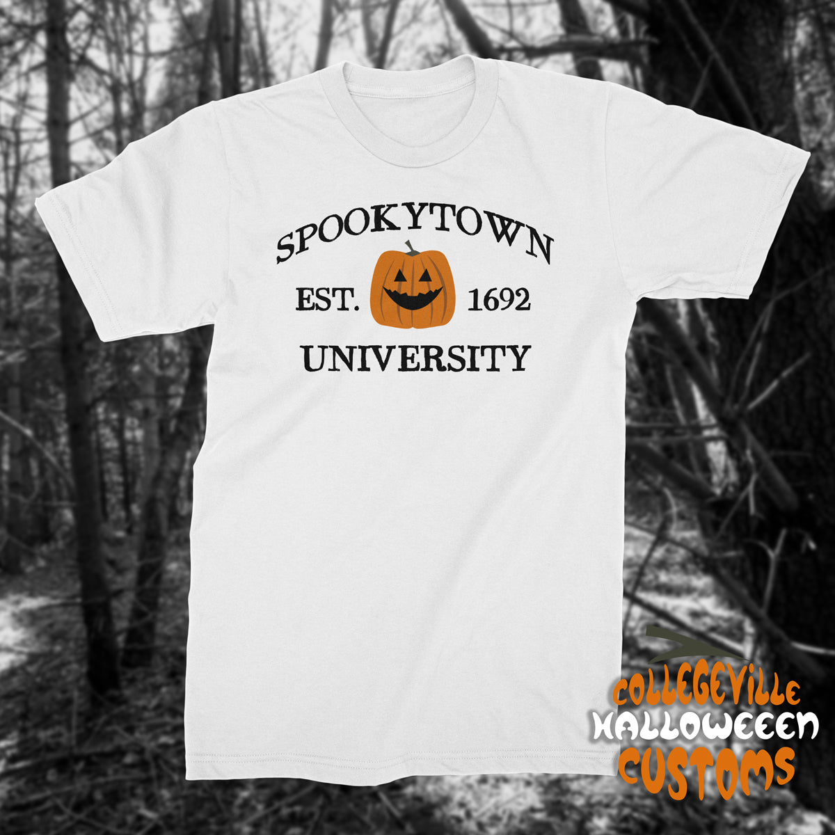 Spookytown University T Shirt Pumpkin Variant